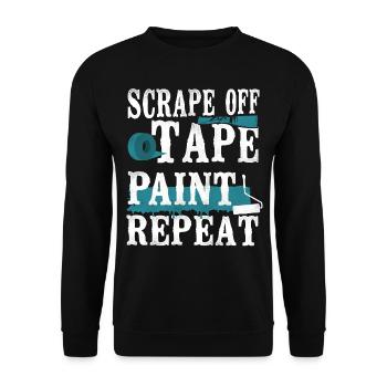 House Painter Decorator Scrape Off - Unisex Pullover - Schwarz - Vorne - Alina (178cm) & Michal (187cm)