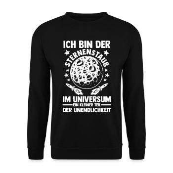 Astrologie Astrologe Astronaut Universum Weltraum - Unisex Pullover - Schwarz - Vorne - Alina (178cm) & Michal (187cm)