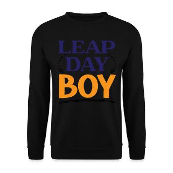 Happy Birthday Leap Year February 29 Leap Day - Unisex Sweatshirt - black - Front - Alina (178cm) & Michal (187cm)