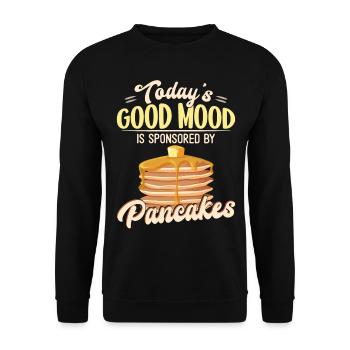 Pancake Lover Kids Today's Good - Unisex Pullover - Schwarz - Vorne - Alina (178cm) & Michal (187cm)