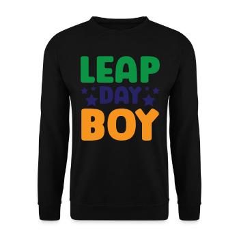Happy Birthday Leap Year February 29 Leap Day - Unisex Sweatshirt - black - Front - Alina (178cm) & Michal (187cm)