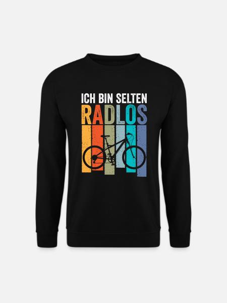 Ich bin selten Radlos - Unisex Pullover - Schwarz