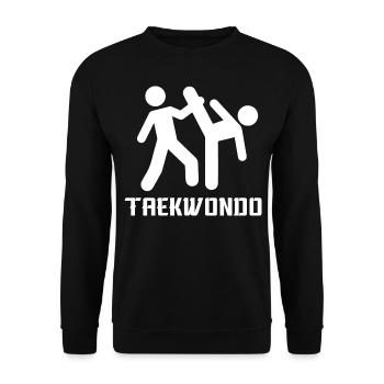 Taekwondo - Unisex Sweatshirt - black - Front - Alina (178cm) & Michal (187cm)