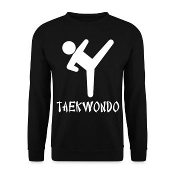Taekwondo - Unisex Sweatshirt - black - Front - Alina (178cm) & Michal (187cm)