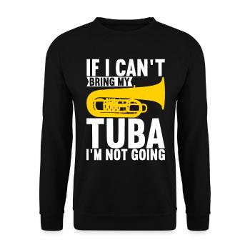 Tuba Tubist - Unisex Sweatshirt - black - Front - Alina (178cm) & Michal (187cm)