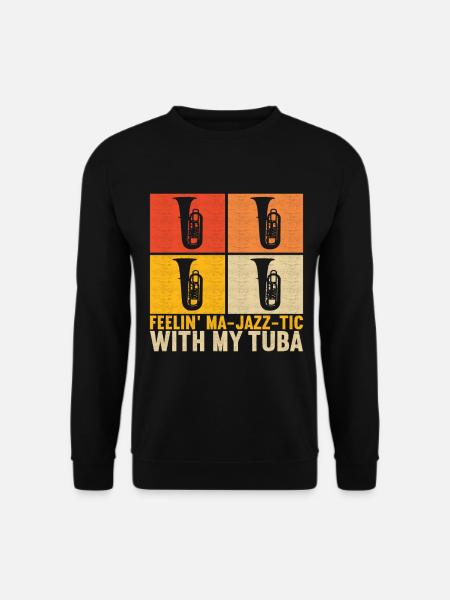 Tuba Tubist - Unisex Pullover - Schwarz