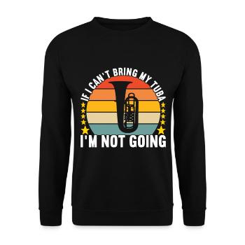 Tuba Tubist - Unisex Sweatshirt - black - Front - Alina (178cm) & Michal (187cm)
