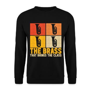 Tuba Tubist - Unisex Sweatshirt - black - Front - Alina (178cm) & Michal (187cm)