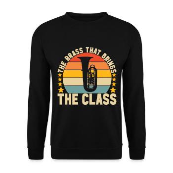 Tuba Tubist - Unisex Sweatshirt - black - Front - Alina (178cm) & Michal (187cm)