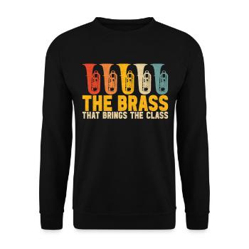Tuba Tubist - Unisex Sweatshirt - black - Front - Alina (178cm) & Michal (187cm)