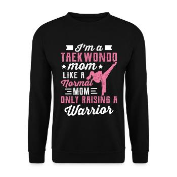Je suis une maman taekwondo - Sweat-shirt Unisexe - noir - Devant - Alina (178cm) & Michal (187cm)