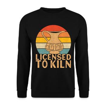 Töpfern Töpfer - Unisex Pullover - Schwarz - Vorne - Alina (178cm) & Michal (187cm)