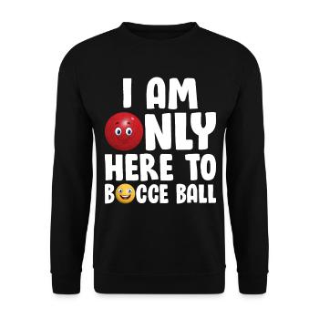 Joueur de boccia - Je ne suis ici que pour la pétanque - Sweat-shirt Unisexe - noir - Devant - Alina (178cm) & Michal (187cm)