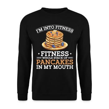 Les enfants amateurs de crêpes que j’aime - Sweat-shirt Unisexe - noir - Devant - Alina (178cm) & Michal (187cm)