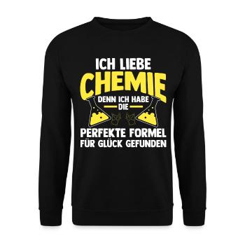 Chimiste Sciences Physique Chimie - Sweat-shirt Unisexe - noir - Devant - Alina (178cm) & Michal (187cm)