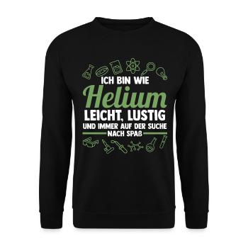 Chemiker Wissenschaft Physik Chemie - Unisex Pullover - Schwarz - Vorne - Alina (178cm) & Michal (187cm)