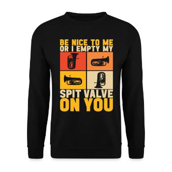 Euphonium Euphonium Player - Unisex Sweatshirt - black - Front - Alina (178cm) & Michal (187cm)