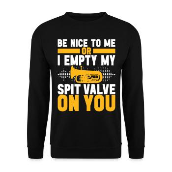 Euphonium Euphonium Player - Unisex Sweatshirt - black - Front - Alina (178cm) & Michal (187cm)