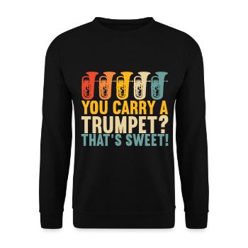 Euphonium Euphonium Player - Unisex Sweatshirt - black - Front - Alina (178cm) & Michal (187cm)
