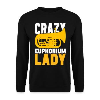 Euphonium Euphonium Player - Unisex Sweatshirt - black - Front - Alina (178cm) & Michal (187cm)
