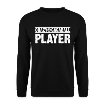 Funny Gagaball Crazy Gagaball Player - Unisex Pullover - Schwarz - Vorne - Alina (178cm) & Michal (187cm)