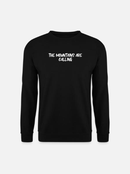 Hiking - The Mountains Are Calling - Unisex Sweatshirt - black