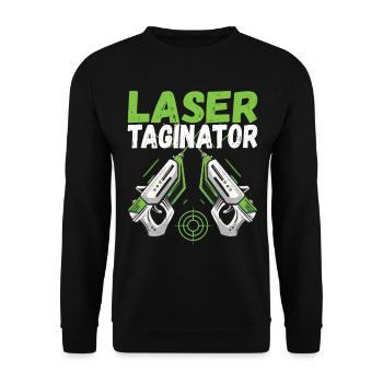 Laser Tag Anniversaire Laser Tag Joueur - Sweat-shirt Unisexe - noir - Devant - Alina (178cm) & Michal (187cm)