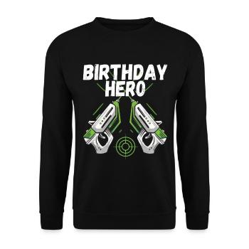 Laser Tag Anniversaire Laser Tag Joueur - Sweat-shirt Unisexe - noir - Devant - Alina (178cm) & Michal (187cm)