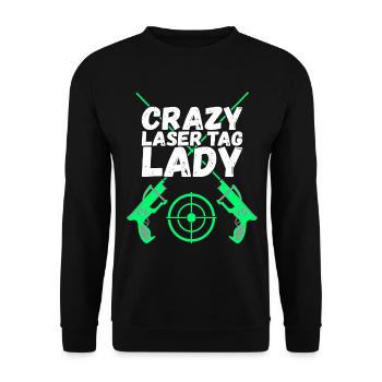 Laser Tag Anniversaire Laser Tag Joueur - Sweat-shirt Unisexe - noir - Devant - Alina (178cm) & Michal (187cm)