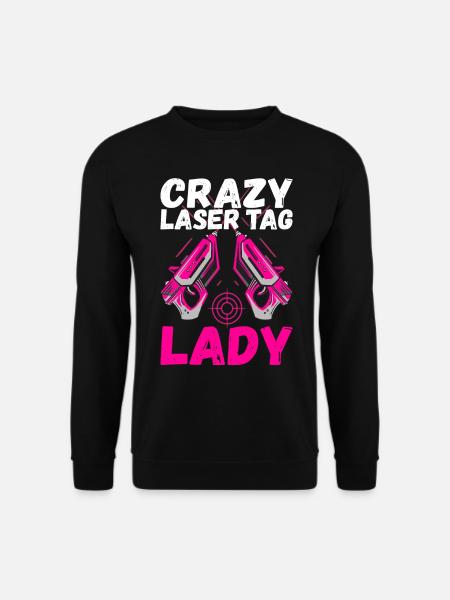 Laser Tag Geburtstag Laser Tag Spieler - Unisex Pullover - Schwarz