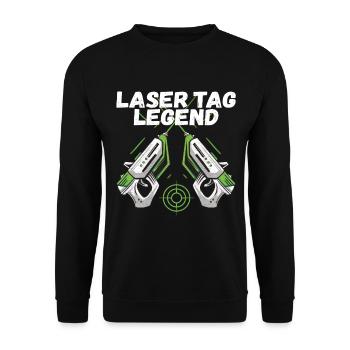 Laser Tag Anniversaire Joueur de Laser Tag - Sweat-shirt Unisexe - noir - Devant - Alina (178cm) & Michal (187cm)