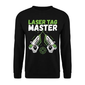 Laser Tag Anniversaire Laser Tag Joueur - Sweat-shirt Unisexe - noir - Devant - Alina (178cm) & Michal (187cm)