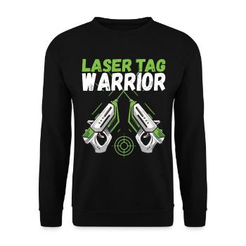 Laser Tag Anniversaire Laser Tag Joueur - Sweat-shirt Unisexe - noir - Devant - Alina (178cm) & Michal (187cm)