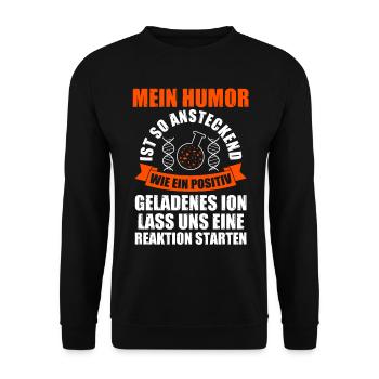 Chemist Science Physics Chemistry - Unisex Sweatshirt - black - Front - Alina (178cm) & Michal (187cm)