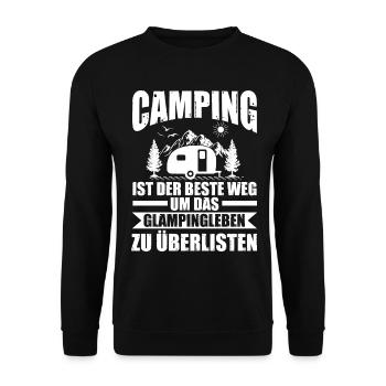 Camping-car Camping-car Camping Camping - Sweat-shirt Unisexe - noir - Devant - Alina (178cm) & Michal (187cm)