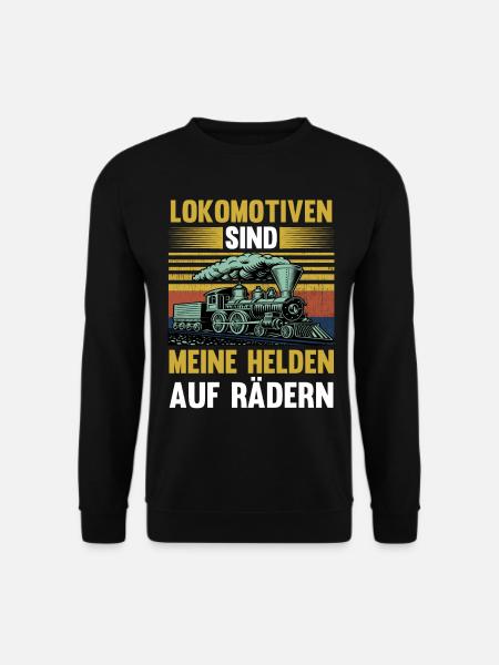 Modelleisenbahn Modellzug Zug Eisenbahner Eisenbah - Unisex Pullover - Schwarz