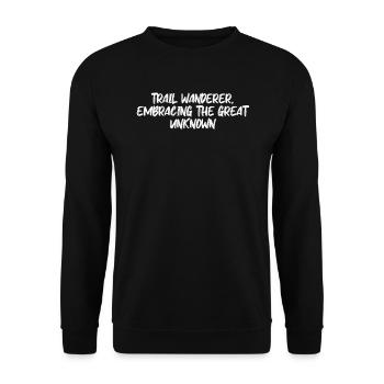 Randonnée - Trail wanderer, embrassant le grand - Sweat-shirt Unisexe - noir - Devant - Alina (178cm) & Michal (187cm)