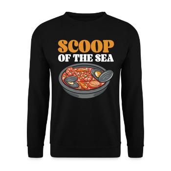 Cioppino Lover Foodie Nourriture Mer Américaine - Sweat-shirt Unisexe - noir - Devant - Alina (178cm) & Michal (187cm)