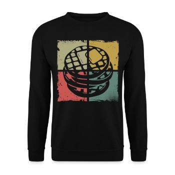 Pancake Lover Kids Retro Vintage - Unisex Pullover - Schwarz - Vorne - Alina (178cm) & Michal (187cm)