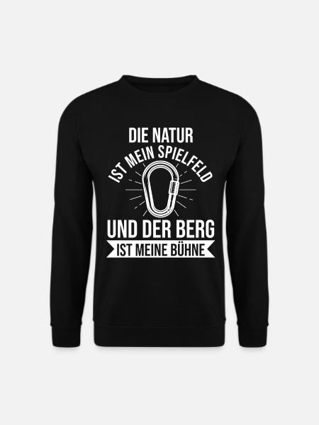 Bergsteiger Wandern Wanderer Klettern Bergsteigen - Unisex Pullover - Schwarz