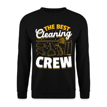 La meilleure équipe de nettoyage - Femme de ménage - Sweat-shirt Unisexe - noir - Devant - Alina (178cm) & Michal (187cm)