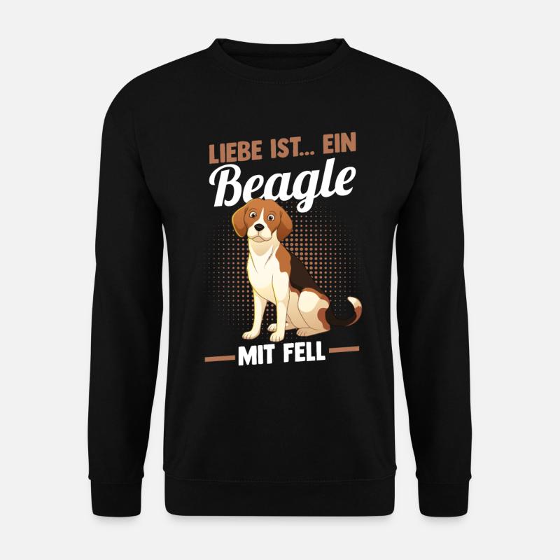 Hund Beagle - Unisex Pullover - Schwarz