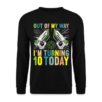 Laser Tag Anniversaire Joueur de Laser Tag - Sweat-shirt Unisexe - noir - Devant - Alina (178cm) & Michal (187cm)
