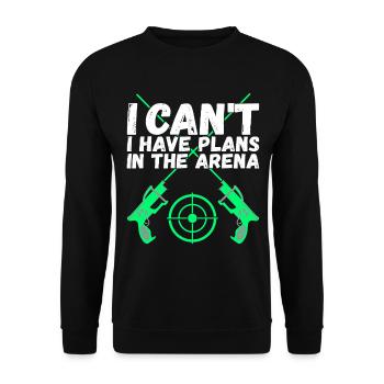 Laser Tag Anniversaire Laser Tag Joueur - Sweat-shirt Unisexe - noir - Devant - Alina (178cm) & Michal (187cm)