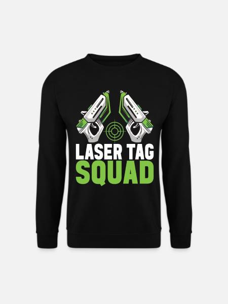 Laser Tag Geburtstag Laser Tag Spieler - Unisex Pullover - Schwarz