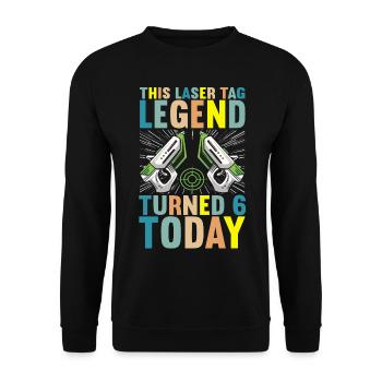 Laser Tag Anniversaire Laser Tag Joueur - Sweat-shirt Unisexe - noir - Devant - Alina (178cm) & Michal (187cm)