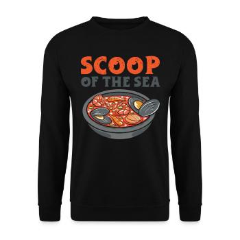 Cioppino Lover Foodie Nourriture Mer Américaine - Sweat-shirt Unisexe - noir - Devant - Alina (178cm) & Michal (187cm)