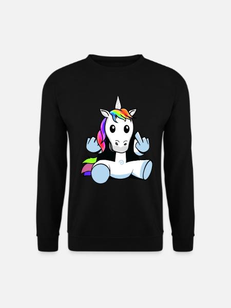 Mytisk væsen Fabel Enhjørning Teenager Teenager Teenager - Unisex sweater - sort