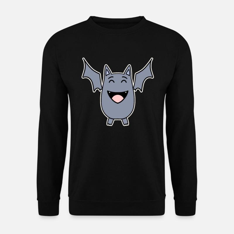 lachende Fledermaus - Unisex Pullover - Schwarz