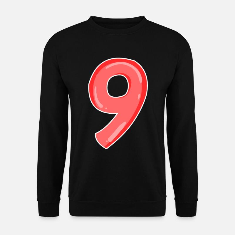 Nine - 9 - Unisex Sweatshirt - black